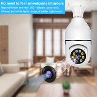 5G Wifi 5MP E27 żarówka kamera monitorująca kryty 4X Zoom cyfrowy AI ludzkie wykrywanie kolorowy noktowizor bezprzewodowa kamera inteligentny dom 3